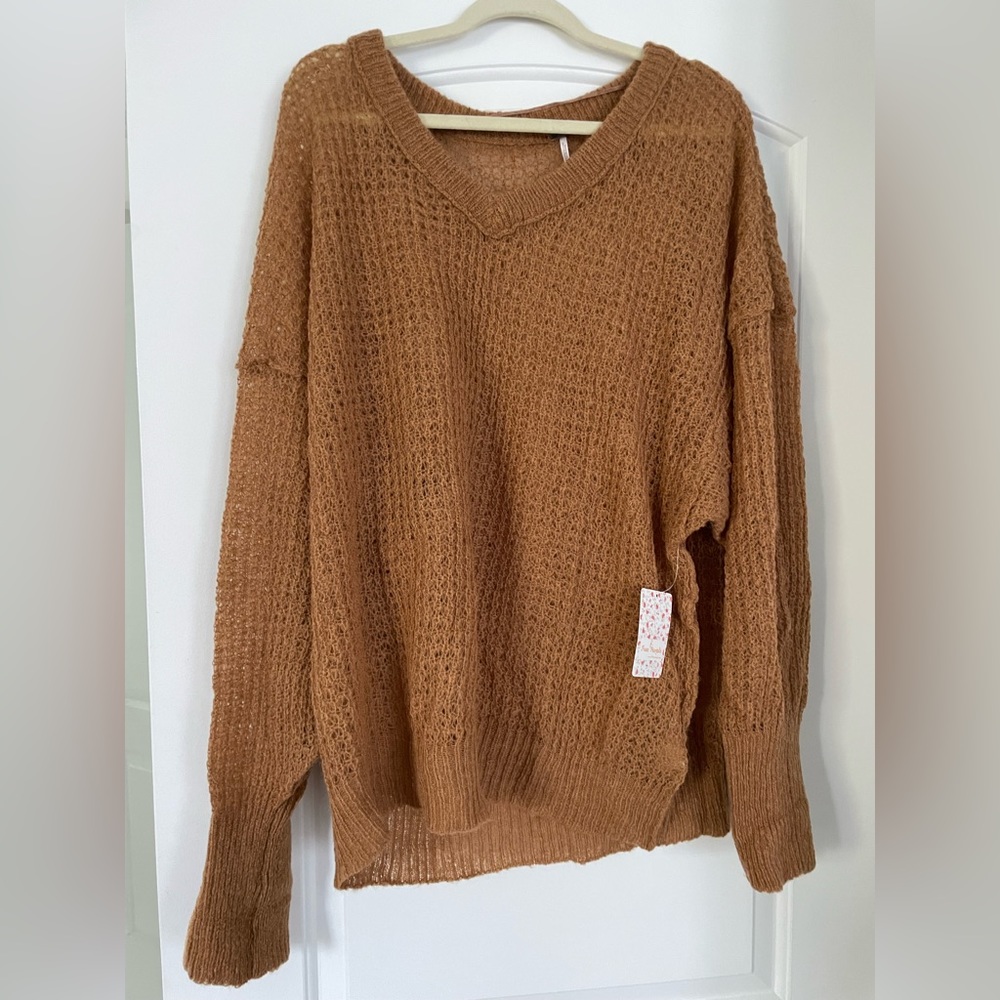 Brown Free People Birchwood Sweater